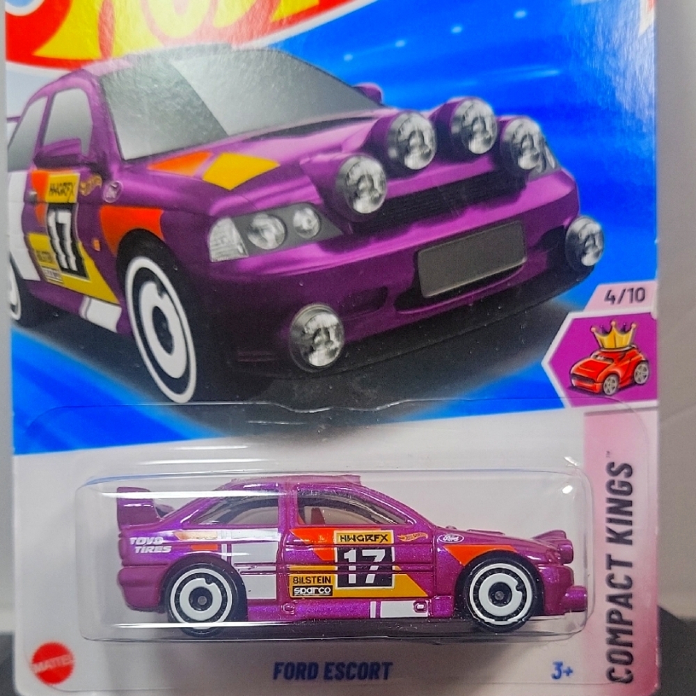 Hot Wheels Ford Escort Compact Kings 4/10 (New) Purple Diecast 1:64 Car